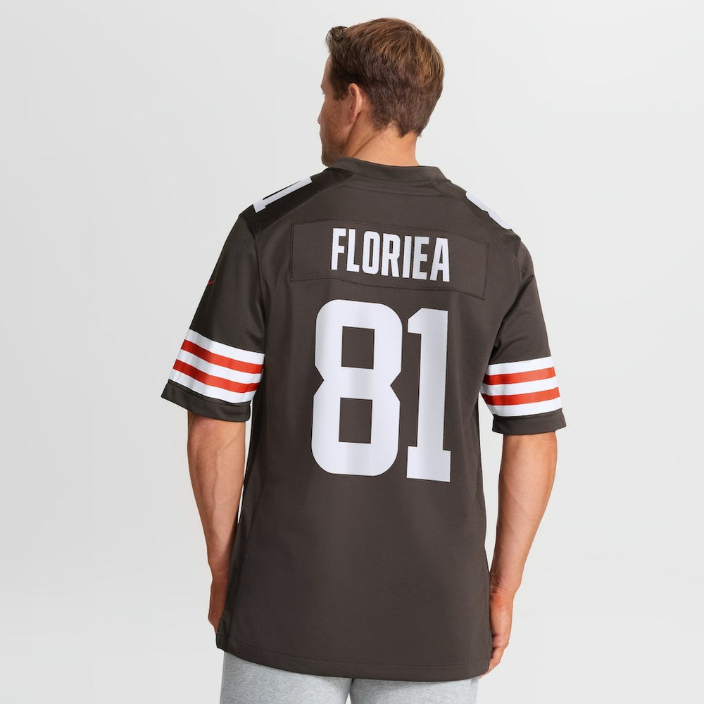 Luke Floriea Cleveland Browns Team Game Jersey - Brown - Nike