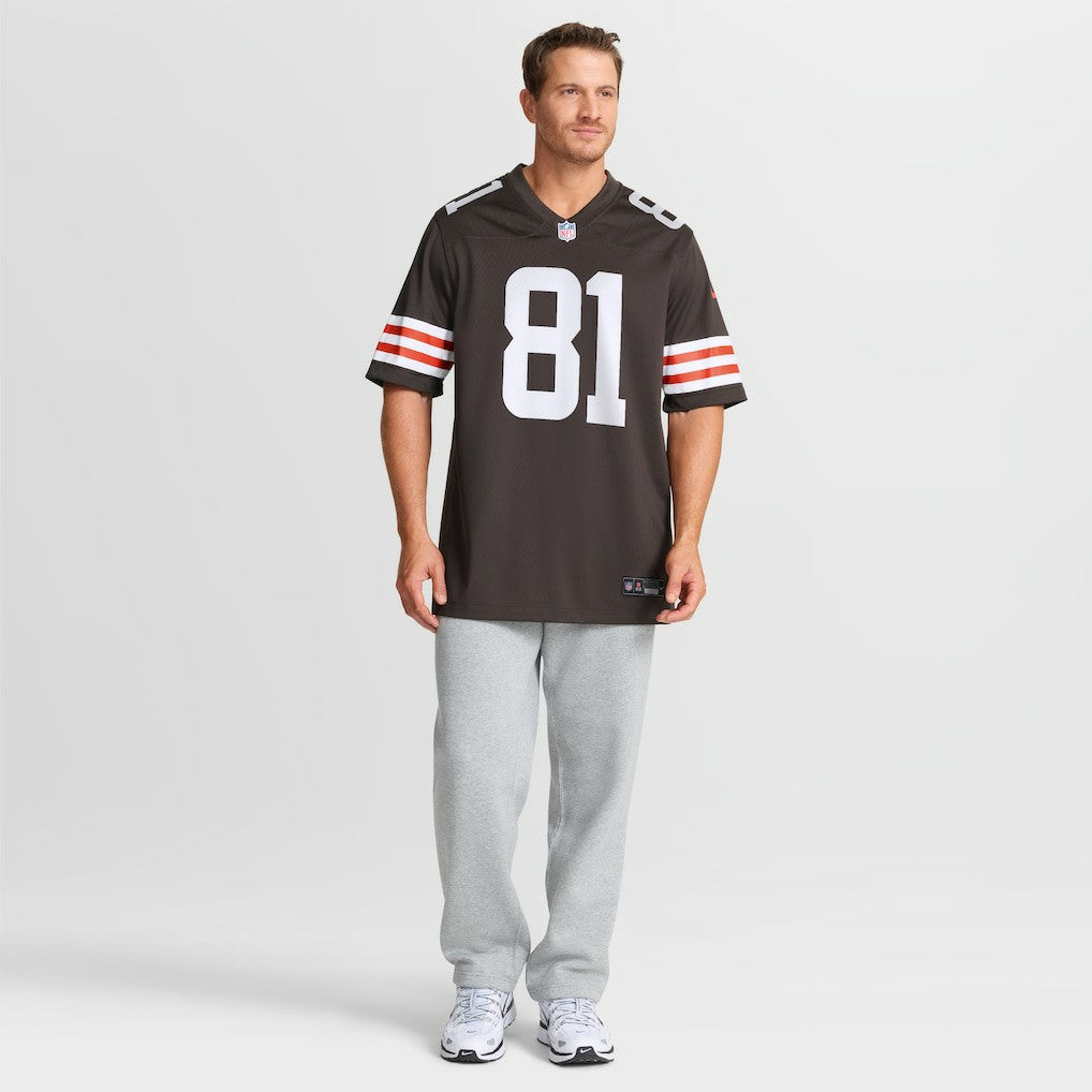 Luke Floriea Cleveland Browns Team Game Jersey - Brown - Nike