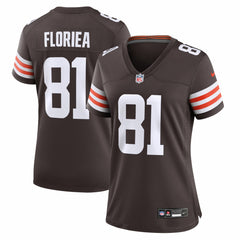 Luke Floriea Cleveland Browns Women's Team Game Jersey - Brown - Nike