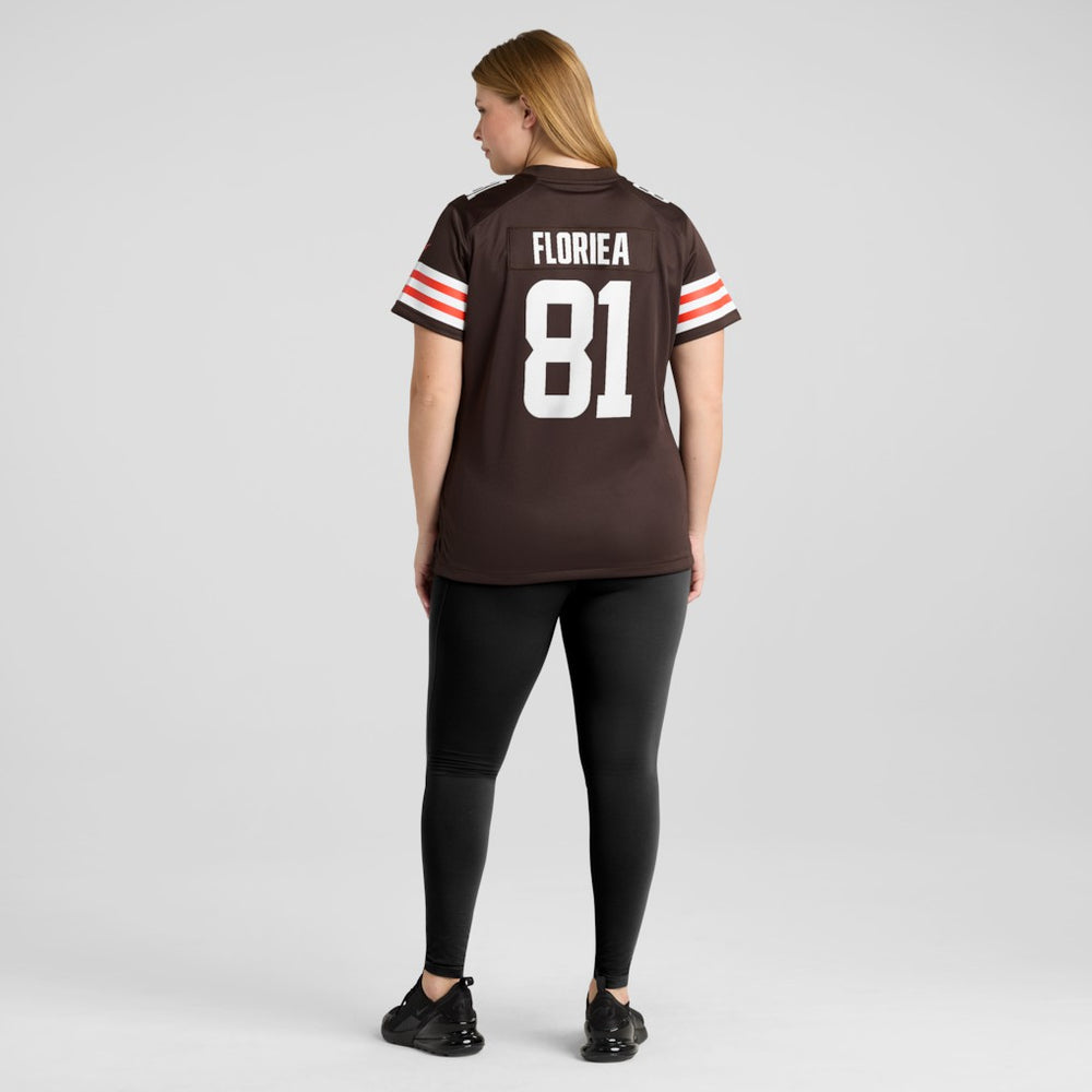 Luke Floriea Cleveland Browns Women's Team Game Jersey - Brown - Nike