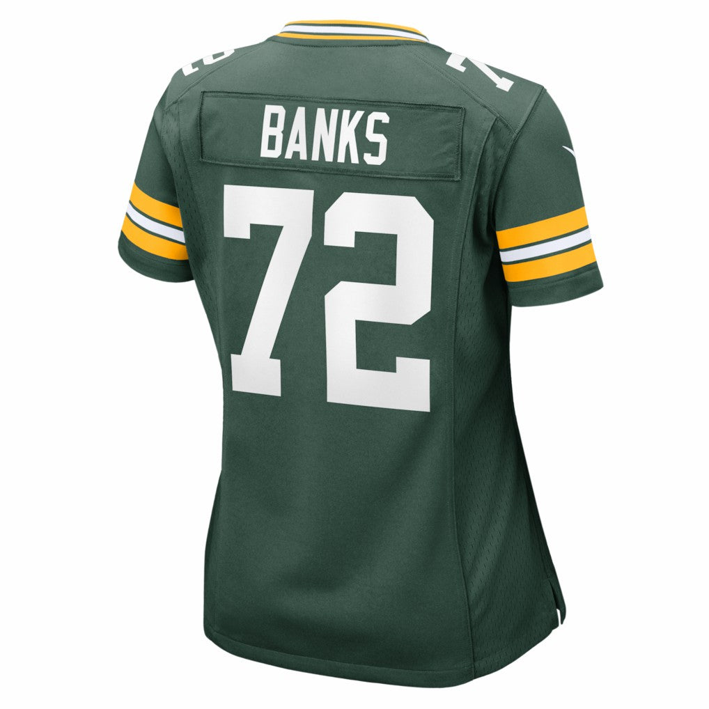 Brant Banks Green Bay Packers Women's Team Game Jersey - Green - Nike
