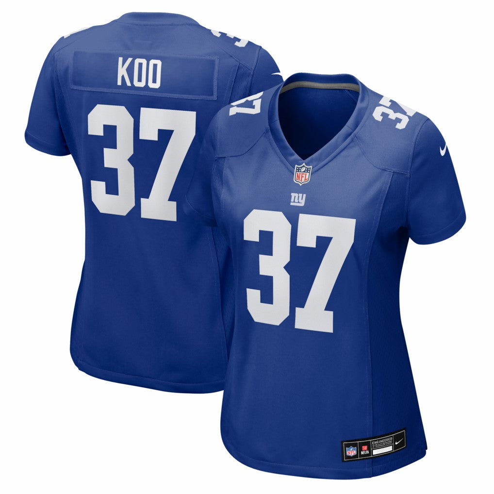 Younghoe Koo New York Giants Women's Team Game Jersey - Royal - Nike