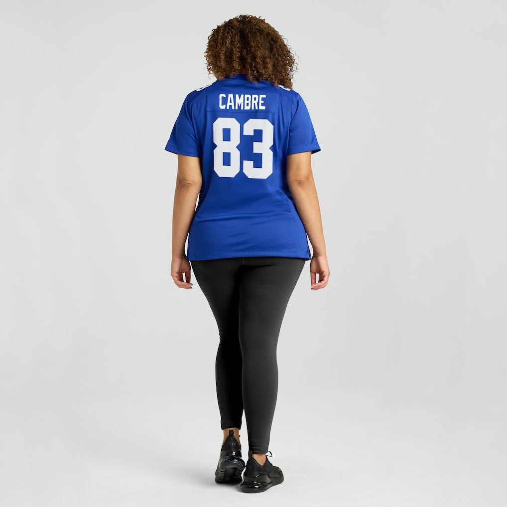 Dalen Cambre New York Giants Women's Team Game Jersey - Royal - Nike