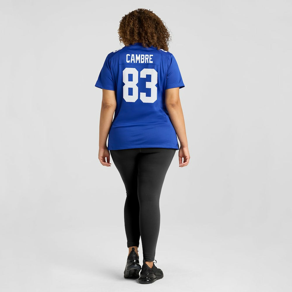 Dalen Cambre New York Giants Women's Team Game Jersey - Royal - Nike