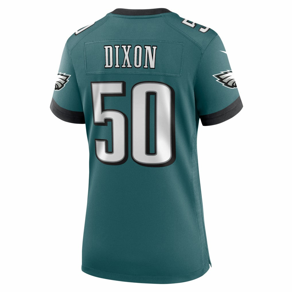 Lance Dixon Philadelphia Eagles Women's Team Game Jersey - Midnight Green - Nike