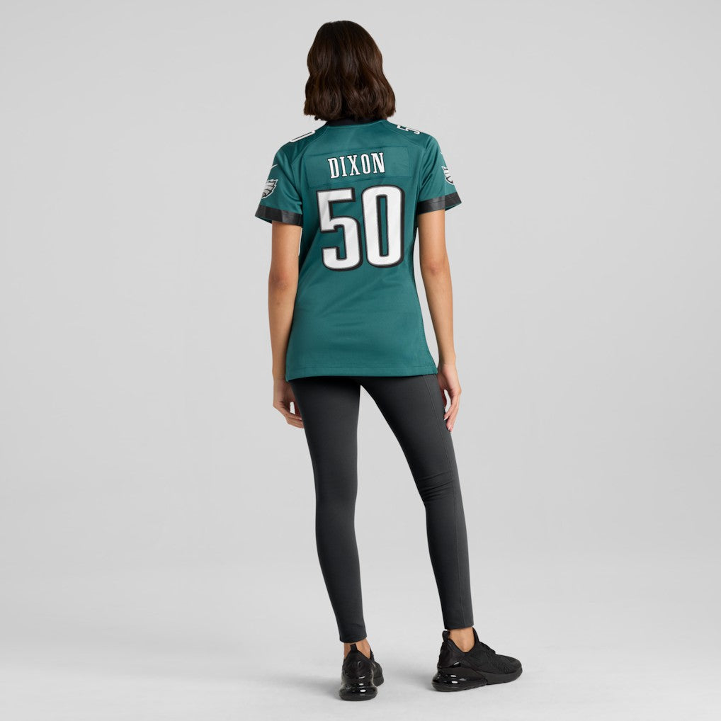 Lance Dixon Philadelphia Eagles Women's Team Game Jersey - Midnight Green - Nike