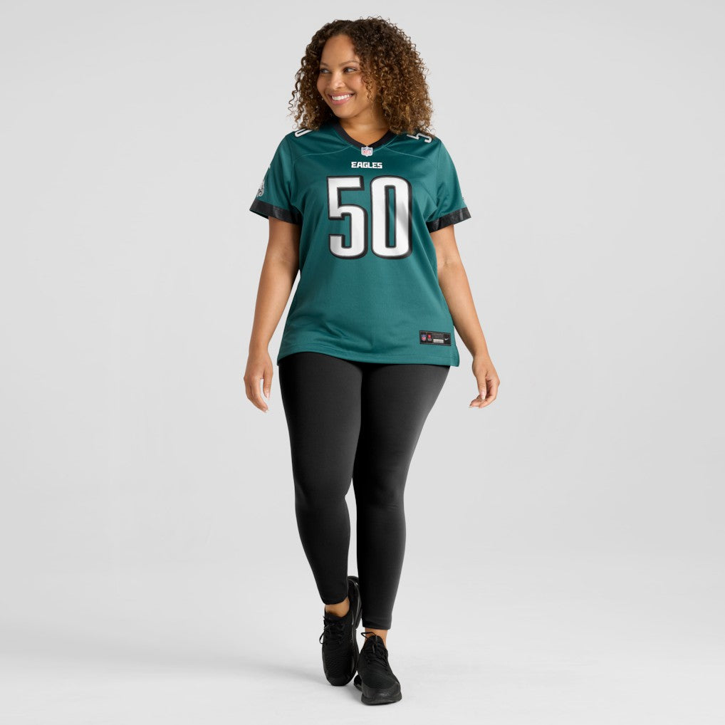 Lance Dixon Philadelphia Eagles Women's Team Game Jersey - Midnight Green - Nike