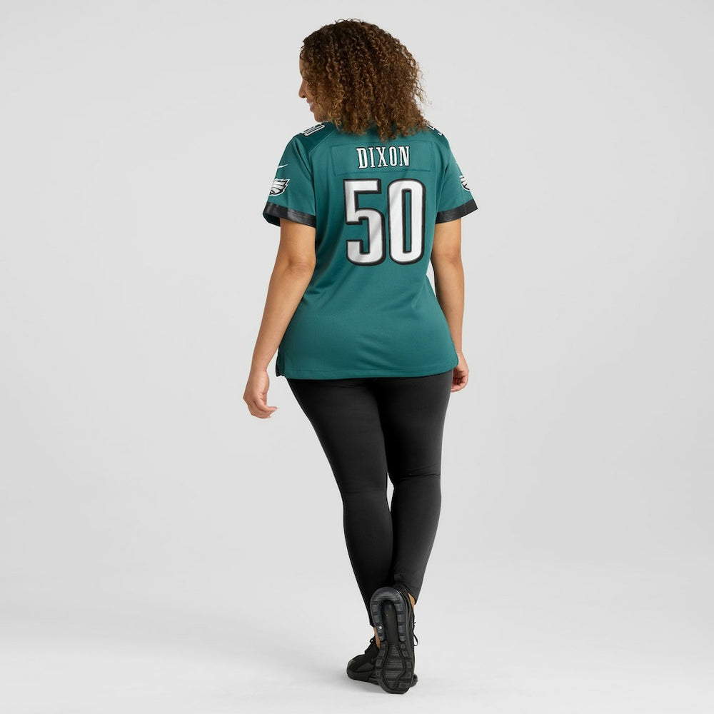 Lance Dixon Philadelphia Eagles Women's Team Game Jersey - Midnight Green - Nike