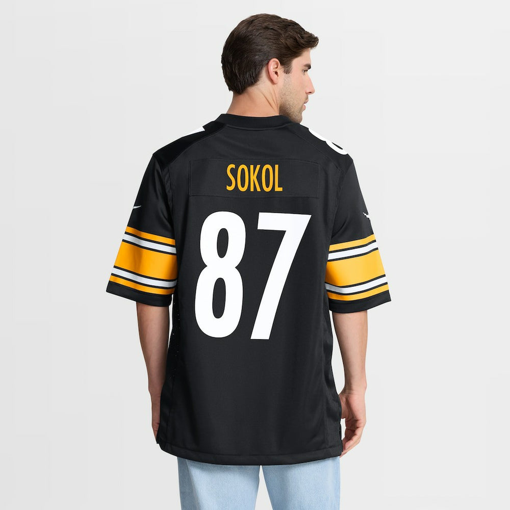 Matt Sokol Pittsburgh Steelers Team Game Jersey - Black - Nike