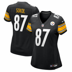 Matt Sokol Pittsburgh Steelers Women's Team Game Jersey - Black - Nike