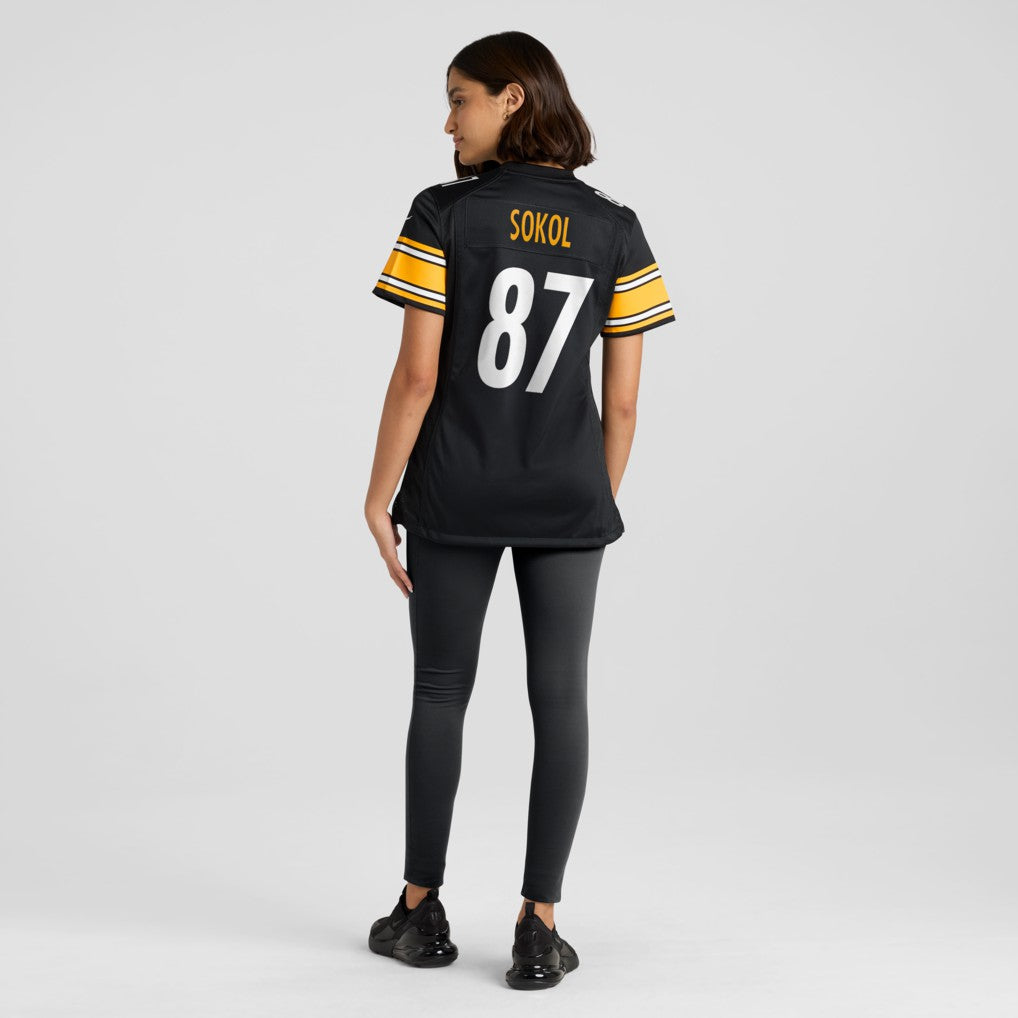Matt Sokol Pittsburgh Steelers Women's Team Game Jersey - Black - Nike