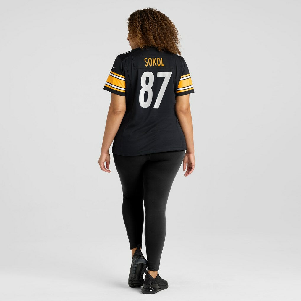 Matt Sokol Pittsburgh Steelers Women's Team Game Jersey - Black - Nike