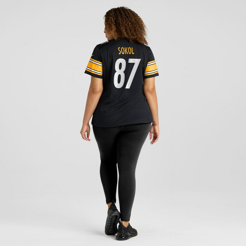 Matt Sokol Pittsburgh Steelers Women's Team Game Jersey - Black - Nike