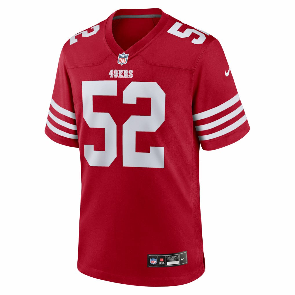 Messiah Swinson San Francisco 49ers Team Game Jersey - Scarlet - Nike