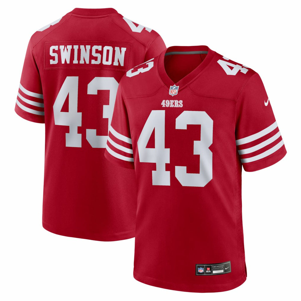 Messiah Swinson San Francisco 49ers Team Game Jersey - Scarlet - Nike