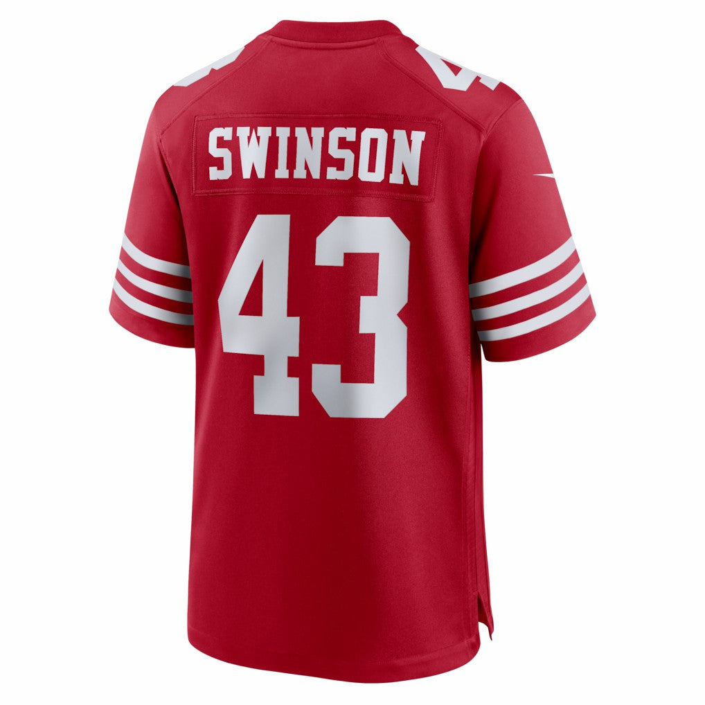 Messiah Swinson San Francisco 49ers Team Game Jersey - Scarlet - Nike