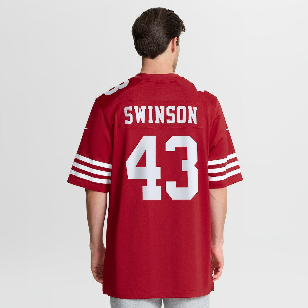 Messiah Swinson San Francisco 49ers Team Game Jersey - Scarlet - Nike