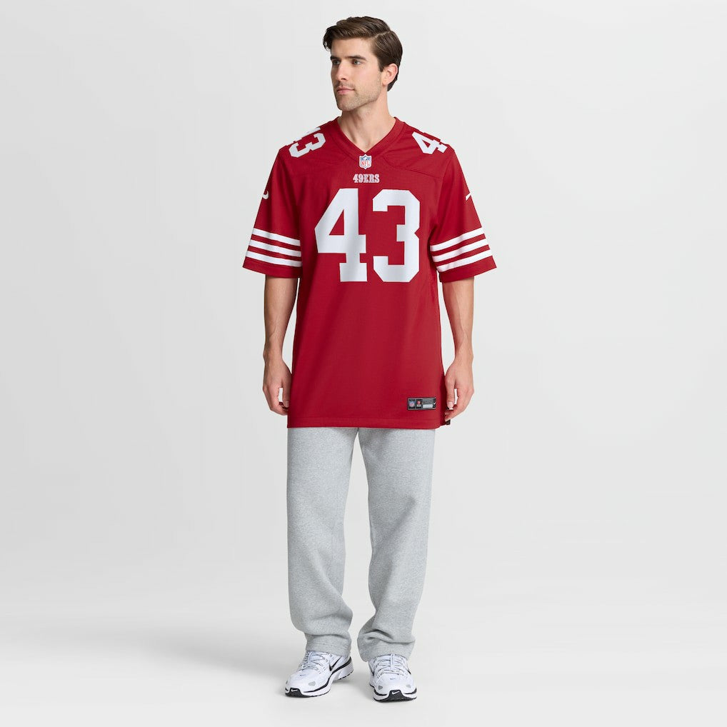 Messiah Swinson San Francisco 49ers Team Game Jersey - Scarlet - Nike