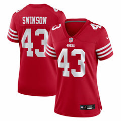 Messiah Swinson San Francisco 49ers Women's Team Game Jersey - Scarlet - Nike