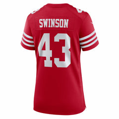 Messiah Swinson San Francisco 49ers Women's Team Game Jersey - Scarlet - Nike