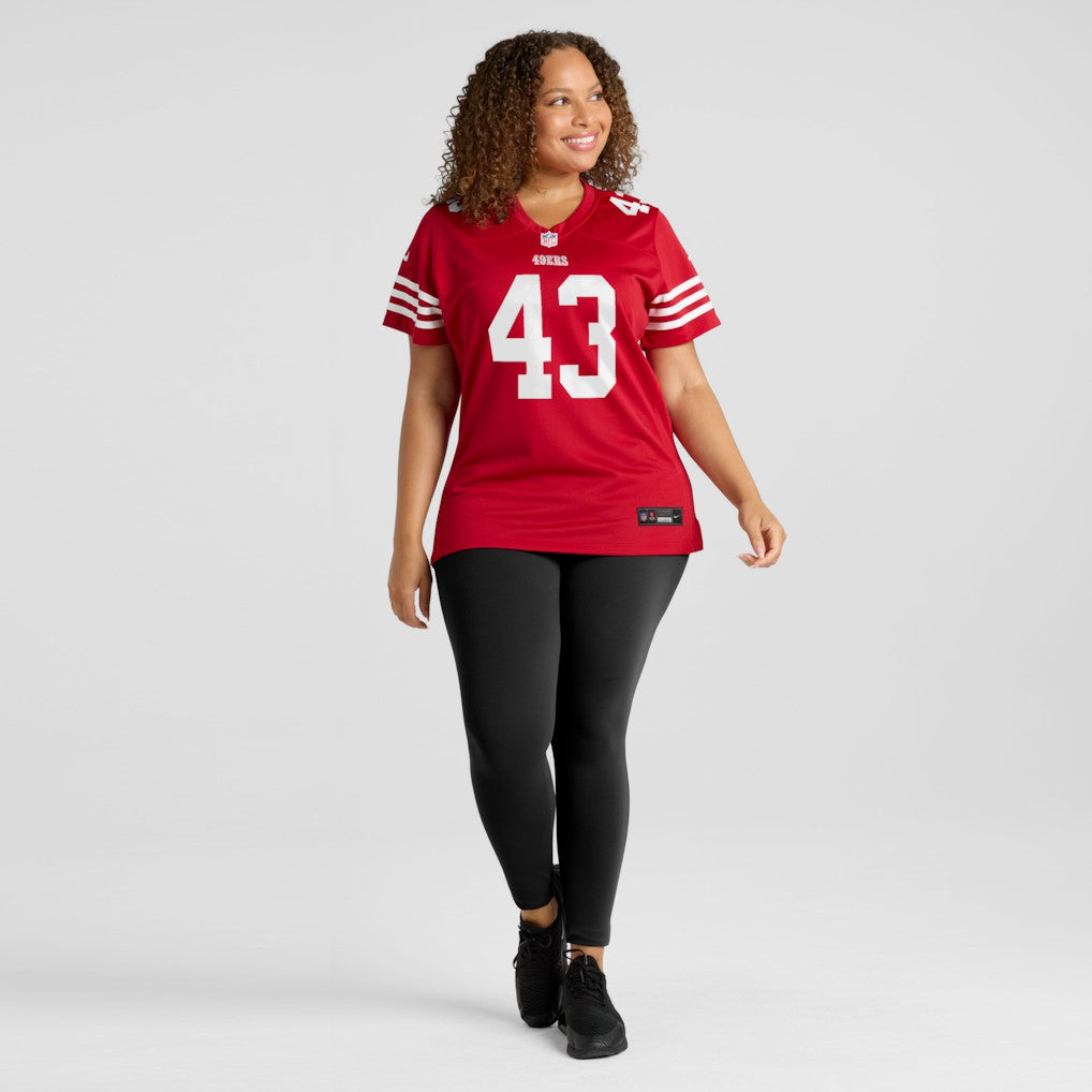 Messiah Swinson San Francisco 49ers Women's Team Game Jersey - Scarlet - Nike