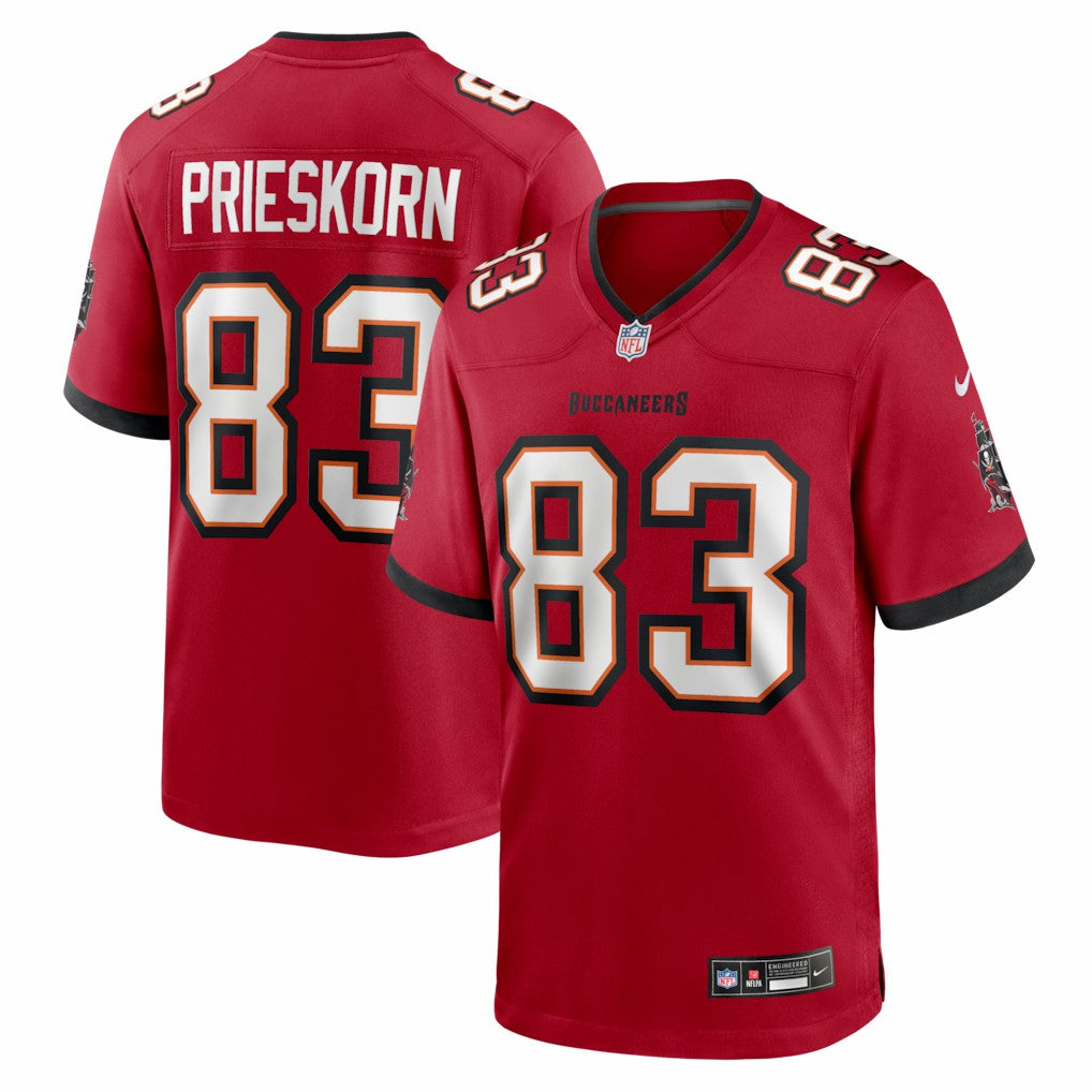 Caden Prieskorn Tampa Bay Buccaneers Team Game Jersey - Red - Nike