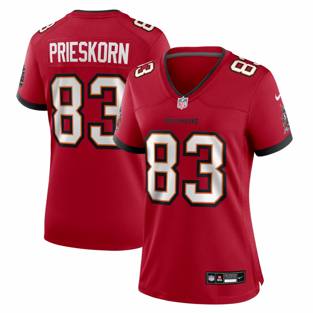 Caden Prieskorn Tampa Bay Buccaneers Women's Team Game Jersey - Red - Nike