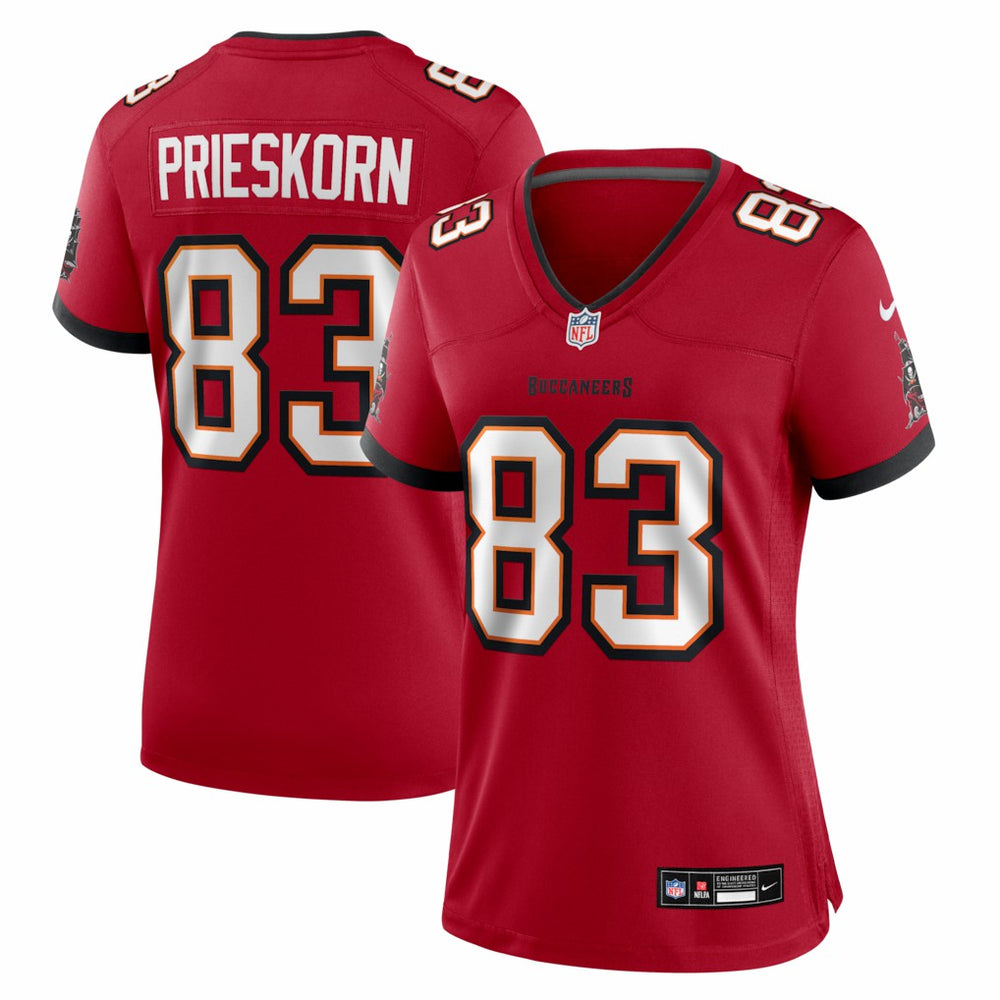 Caden Prieskorn Tampa Bay Buccaneers Women's Team Game Jersey - Red - Nike