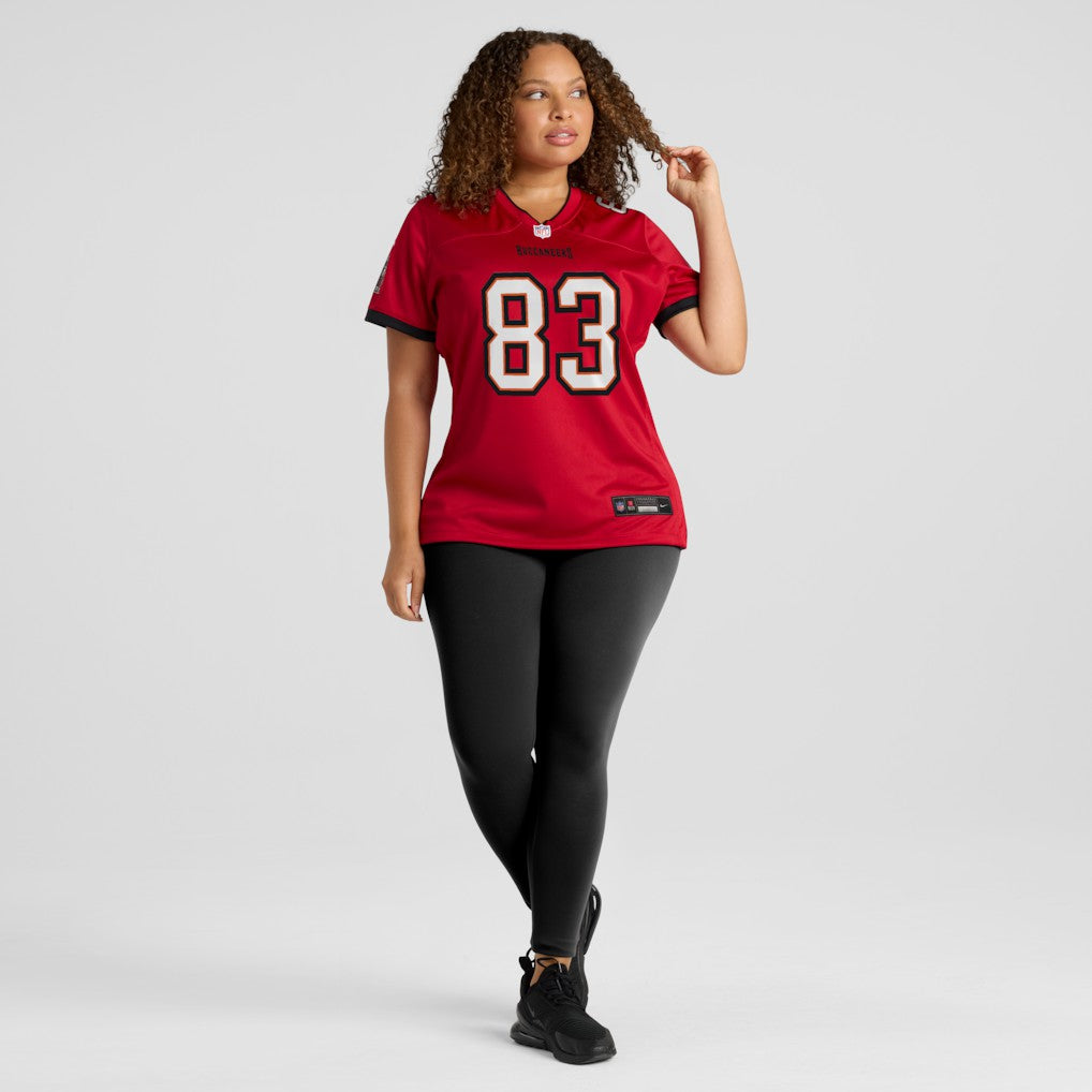 Caden Prieskorn Tampa Bay Buccaneers Women's Team Game Jersey - Red - Nike