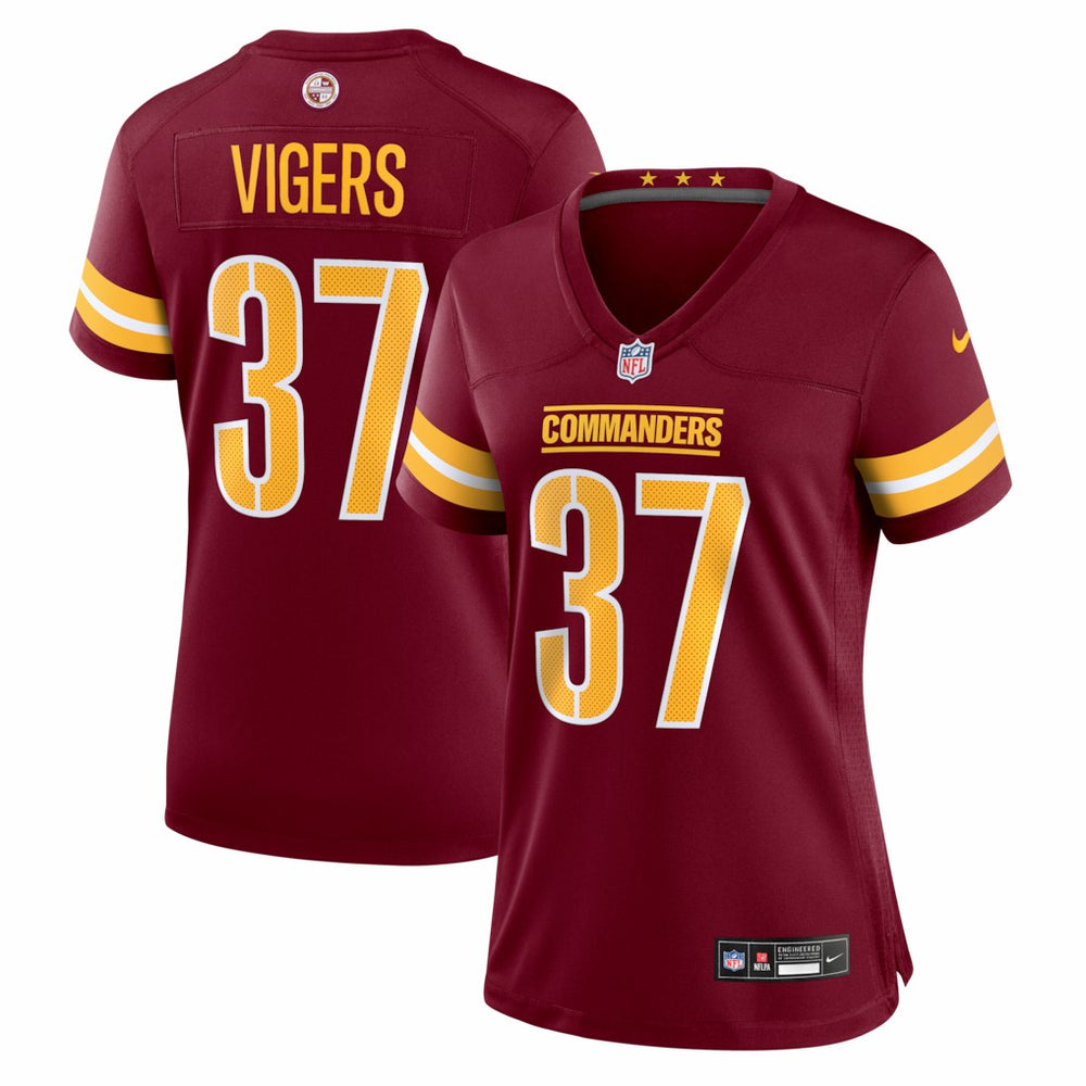 Car'lin Vigers Washington Commanders Women's Team Game Jersey - Burgundy - Nike