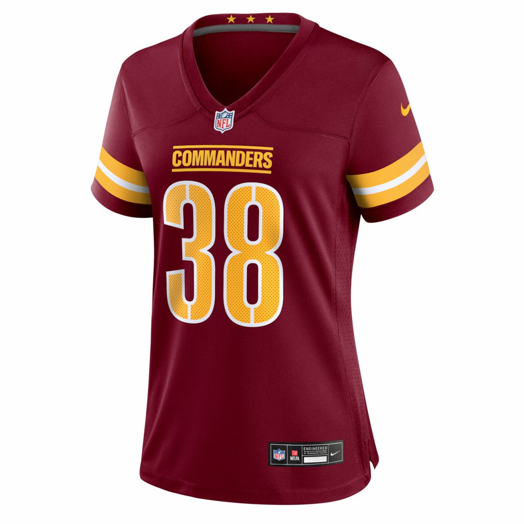 Chase Edmonds Washington Commanders Women's Team Game Jersey - Burgundy - Nike