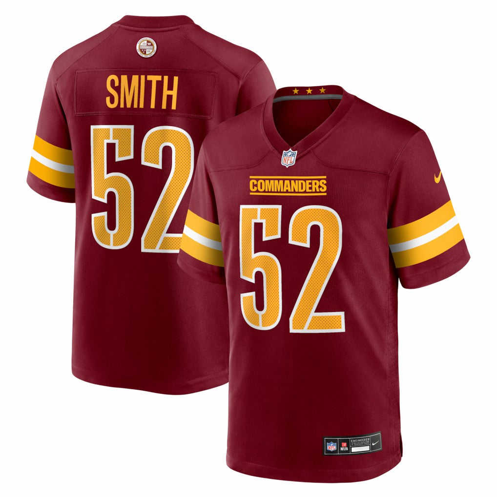 Preston Smith Washington Commanders Team Game Jersey - Burgundy - Nike
