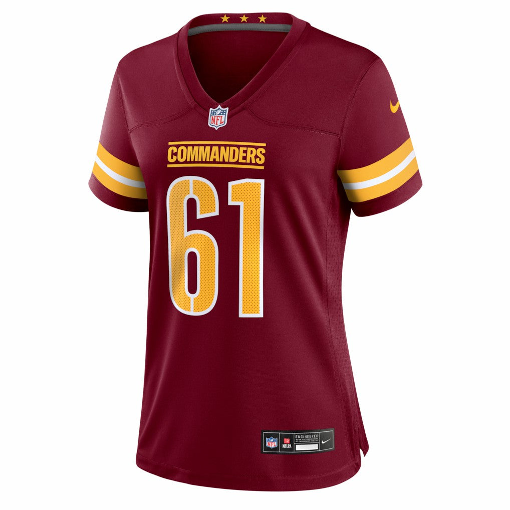 Tyler Cooper Washington Commanders Women's Team Game Jersey - Burgundy - Nike