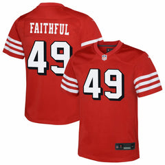The Faithful San Francisco 49ers Youth Alternate 2 Game Jersey - Scarlet - Nike