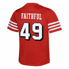 The Faithful San Francisco 49ers Youth Alternate 2 Game Jersey - Scarlet - Nike