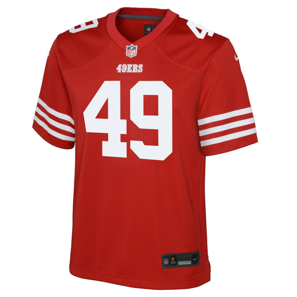 The Faithful San Francisco 49ers Youth Team Game Jersey - Scarlet - Nike