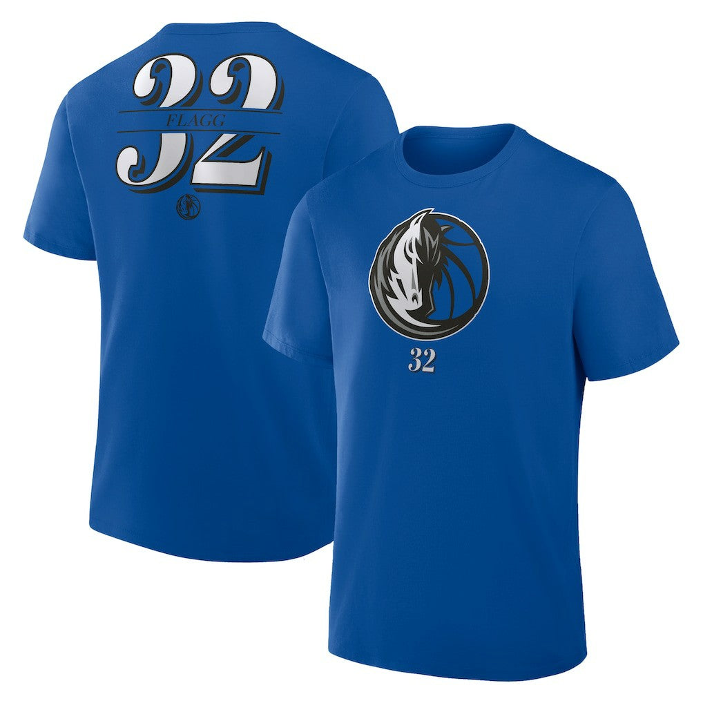 Fanatics Cooper Flagg Dallas Mavericks In The Paint Name & Number T-Shirt Blue