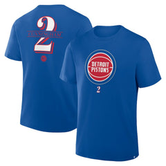 Fanatics Cade Cunningham Detroit Pistons In The Paint Name & Number T-Shirt Blue