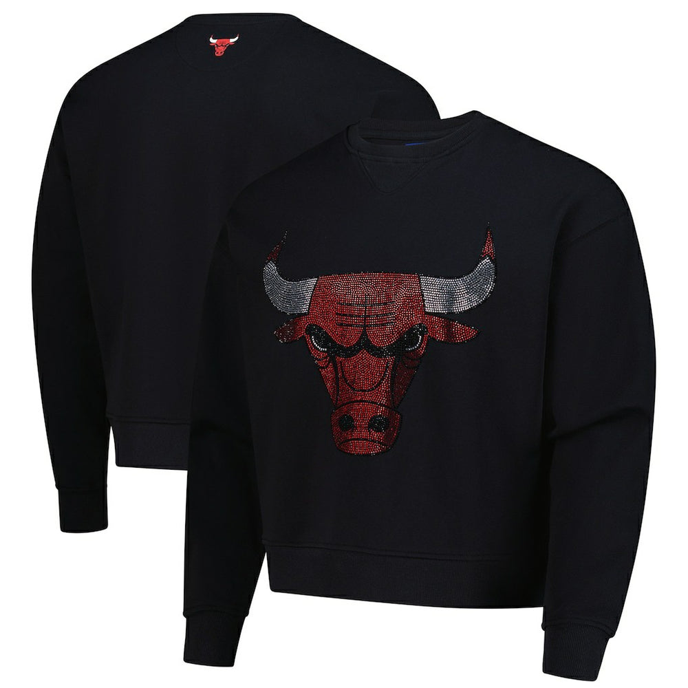 Chicago Bulls Terez Unisex Oversized Gemstone Logo Sweatshirt Black