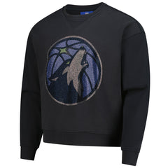 Minnesota Timberwolves Terez Unisex Oversized Gemstone Logo Sweatshirt Charcoal