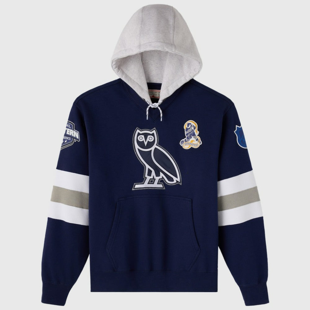 Winnipeg Jets OVO x NHL Fleece Hoodie - Navy | NHL online