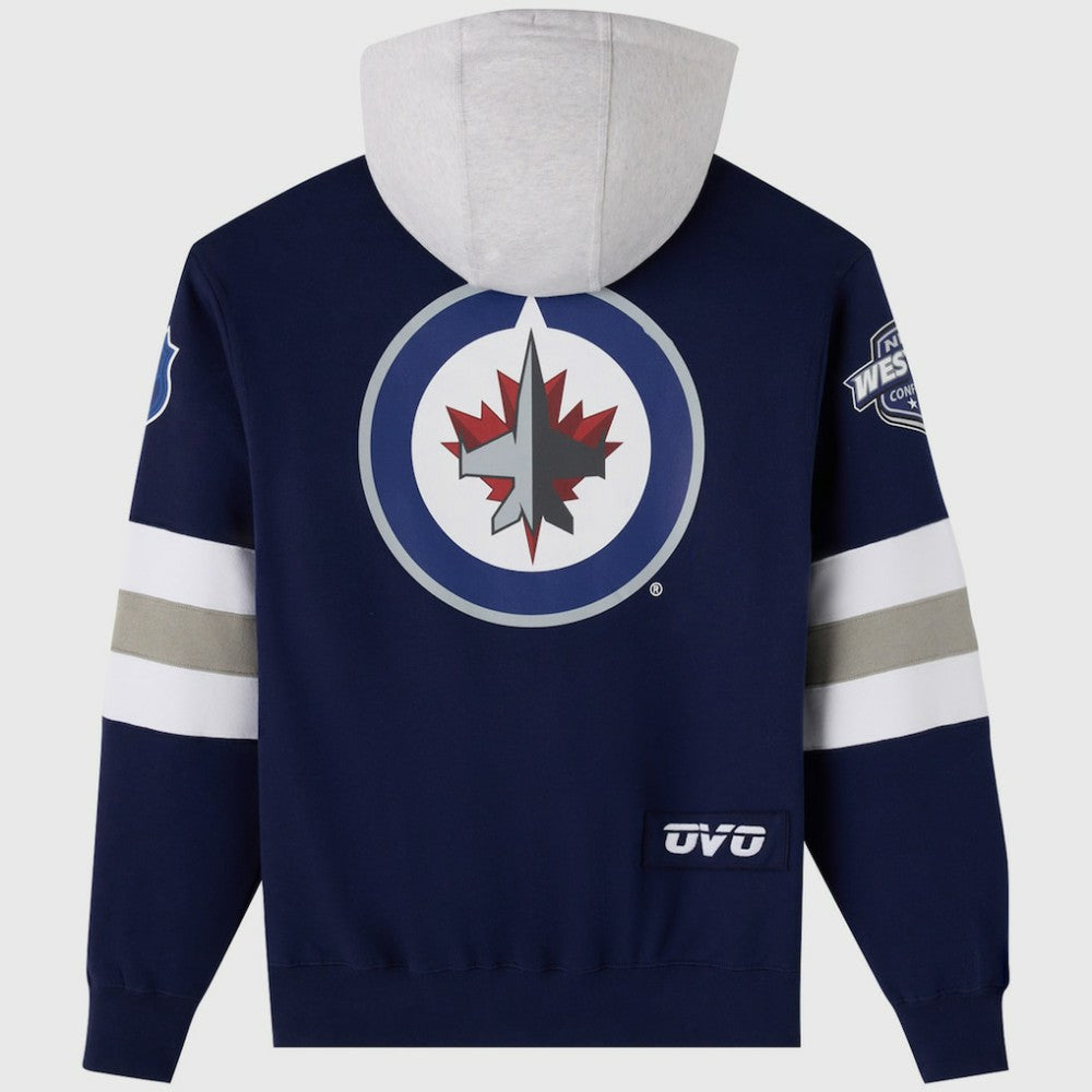 Winnipeg Jets OVO x NHL Fleece Hoodie - Navy | NHL online