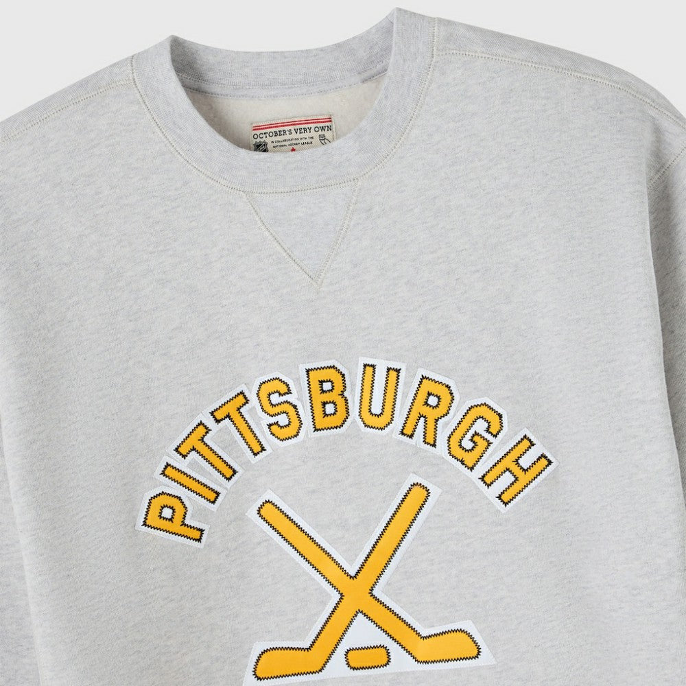 Pittsburgh Penguins OVO x NHL Fleece Sweatshirt - Heather Gray | NHL Clearance