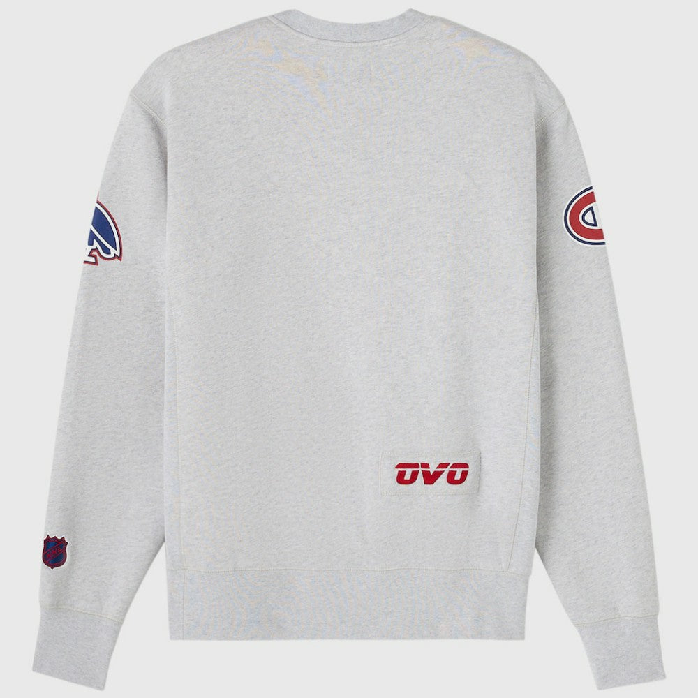 Montreal Canadiens OVO x NHL Fleece Sweatshirt - Heather Gray | NHL on sale