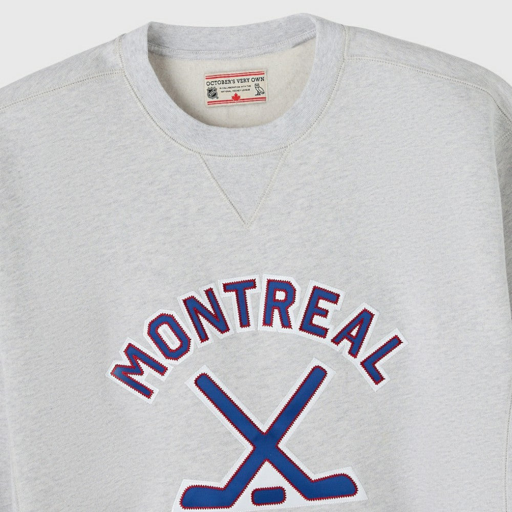 Montreal Canadiens OVO x NHL Fleece Sweatshirt - Heather Gray | NHL on sale