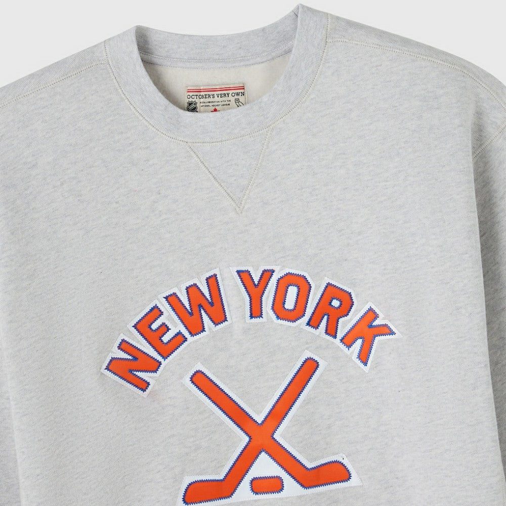 New York Islanders OVO x NHL Fleece Sweatshirt - Heather Gray | NHL sale