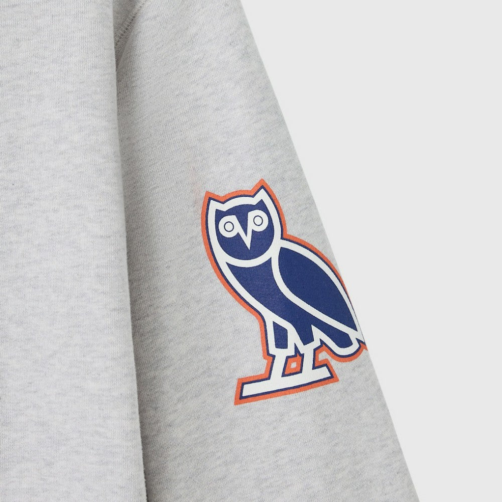 Edmonton Oilers OVO x NHL Fleece Sweatshirt - Heather Gray | NHL on sale