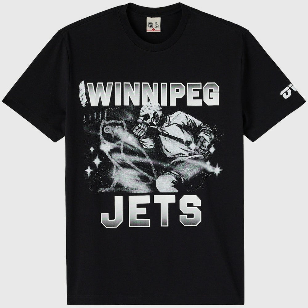Winnipeg Jets OVO x NHL Graphic T-Shirt - Black | NHL near me