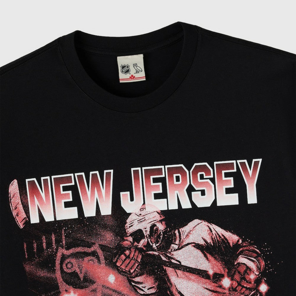 New Jersey Devils OVO x NHL Graphic T-Shirt - Black | NHL Lifestyle