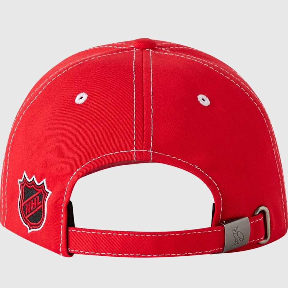 New Jersey Devils OVO x NHL Adjustable Sport Hat - Red | NHL Clearance